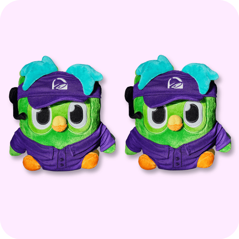 Taco Bell Duolingo Plush 2PCS Taco Bell Duolingo Plush 2PCS