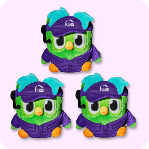 Taco Bell Duolingo Plush 3PCS