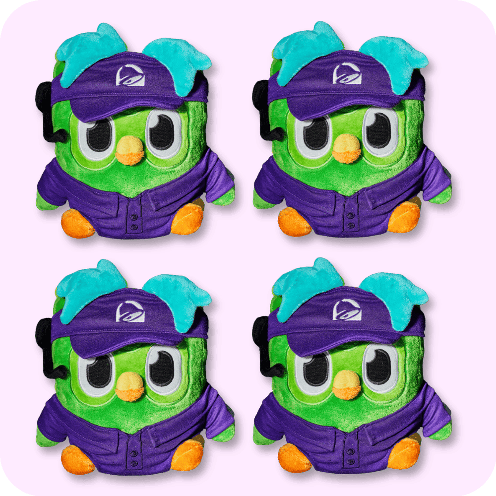 Taco Bell Duolingo Plush 4PCS Taco Bell Duolingo Plush 4PCS